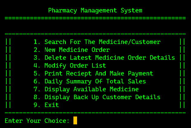 Pharmacy Management System